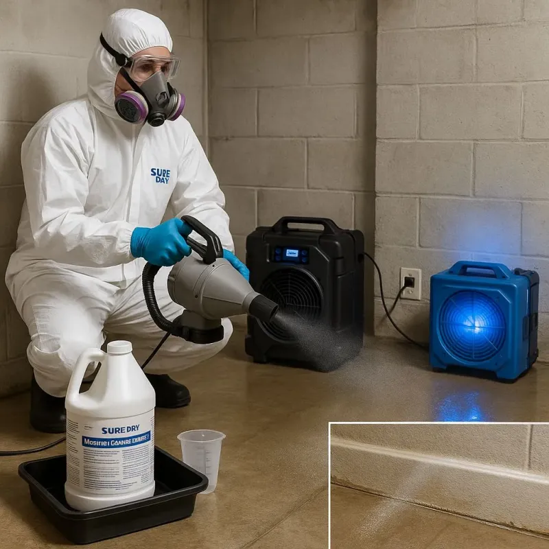 Sanitization and Odor Removal process in Sherman, CT