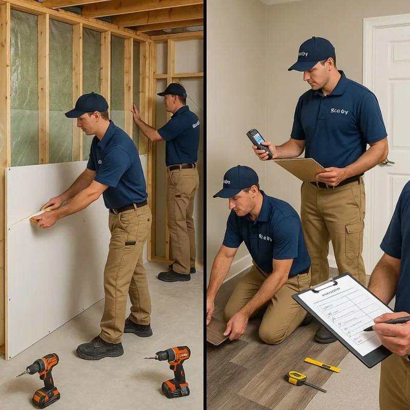 Repairs and Reconstruction process in Sherman, CT